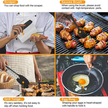 Load image into Gallery viewer, Swtroom Griddle Accessories Kit, 14Pcs BBQ Griddle Kit, Flat Top Grill Accessories for Outdoor Grill, Professional BBQ Grill Tools Set for Outdoor BBQ &amp; Teppanyaki and Camping
