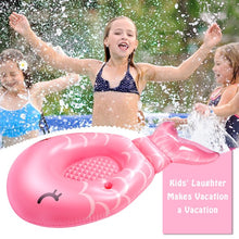 Load image into Gallery viewer, Inflatable Mermaid Pool Float, Fun Water Toy for Kids Adults Women, 86.6''×45.3''×17.7'' Giant Water Float for Summer Parties in Pools &amp; Beach
