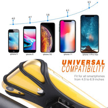 Load image into Gallery viewer, Bike &amp; Motorcycle Phone Mount, Detachable 360° Rotation Bike Phone Holder for Handlebars, Universal Silicone Phone Holder for Bike Compatible with iPhone 11/X/8/7/6 Series and Android Phones
